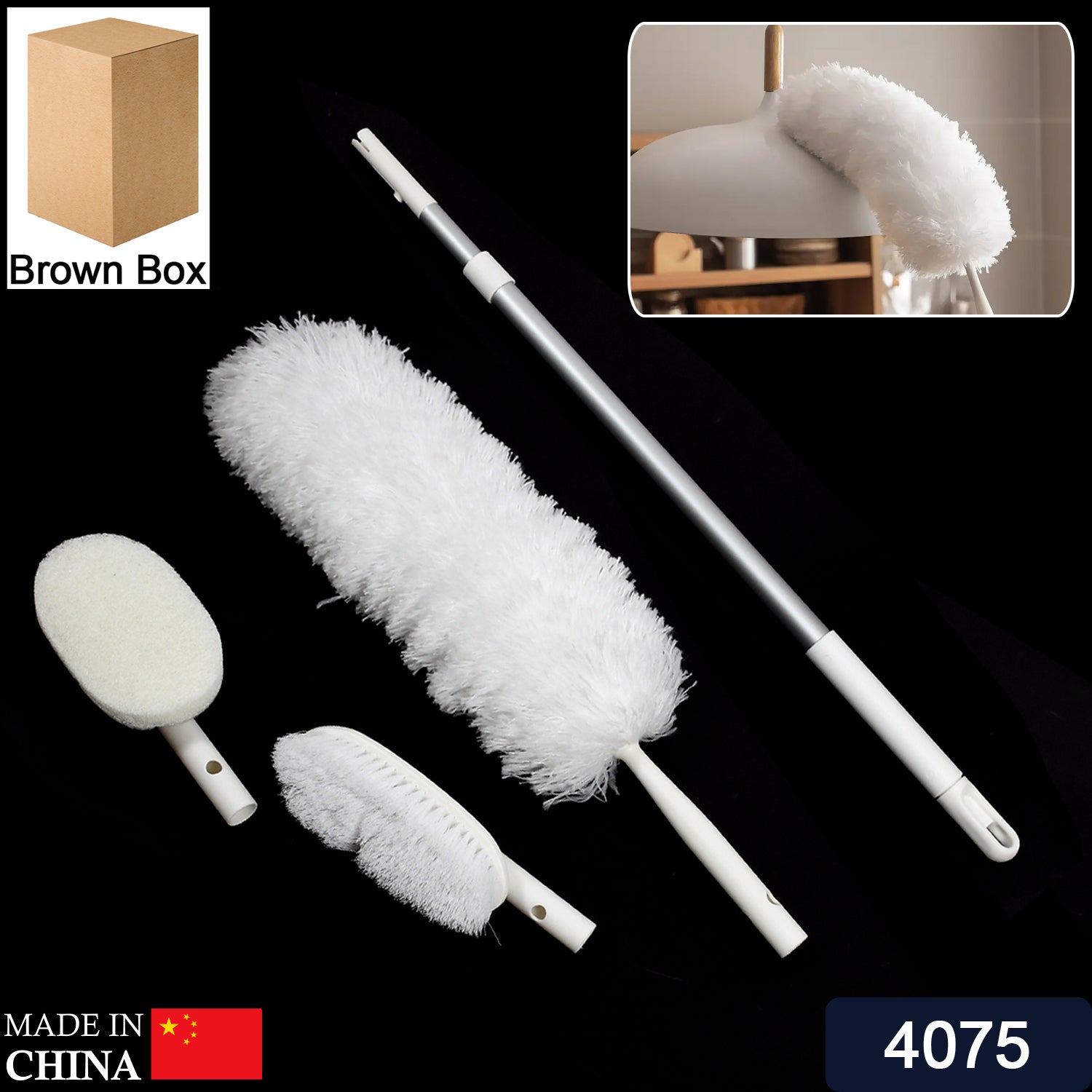 4075 Cleaning Brush 3in1 Multi Functional Brush Cleaning ,Scrubbing & Duster Brush For Home & Multiuse Brush DeoDap 4075 Cleaning Brush 3in1 Multi Functional Brush Cleaning ,Scrubbing & Duster Brush For Home & Multiuse Brush DeoDap